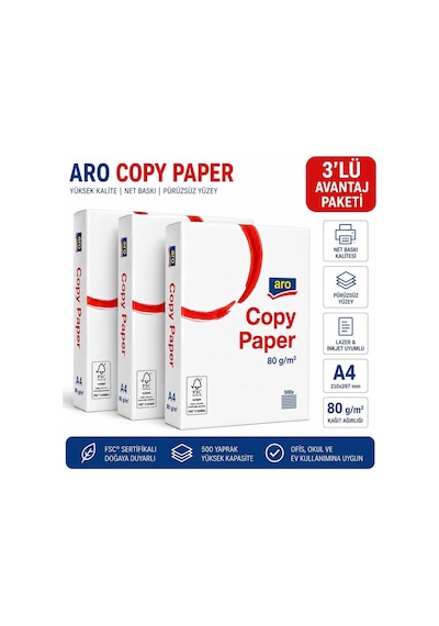 A4 Fotokopi Kağıdı 80grx3