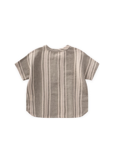 Cigit Oversize Yarım Patlı Gömlek 1-7 Yaş Yeşil Yeşil
