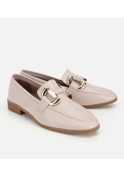 Hotiç Kadın Deri Bej Toka Detaylı Klasik Loafer 01ayh321830a700 01ayh321830a700 Bej
