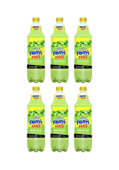 Uludağ Frutti Extra Yeşil Limonlu 1 Lt X 6 Adet