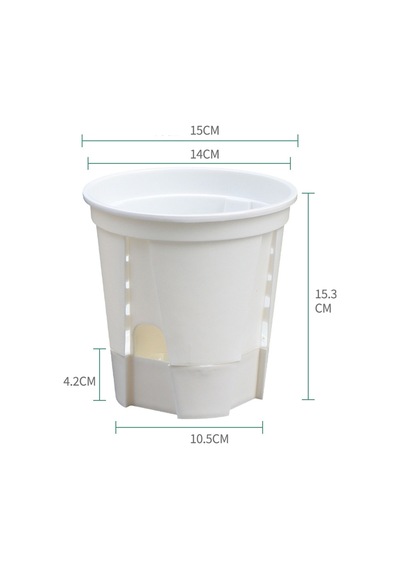 Su Emici Bitki Saksı, Oturma Odası Bahçe Balkonu İçin Su Doldurma Portu İle Basit Ekici 5pcs