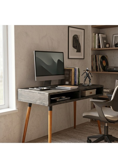 Mobenta Slot Desk: Masif Çalışma & Laptop Masası 2 Gözlü Depolama - 120x60 An Antrasit Mobenta Slot Desk: Masif Çalışma & Laptop Masası 2 Gözlü Depolama - 120x60 An Antrasit