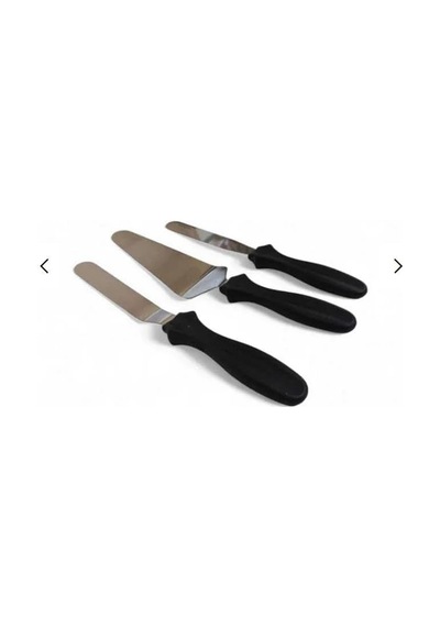 3'lü Eğik Ergonomik Kaymaz Saplı Spatula Seti Diğer