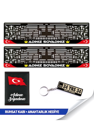 İsme Özel Plakalık Seti