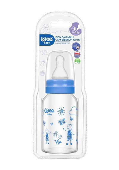 Wee Baby 770 Isıya Dayanıklı Cam Biberon  120 ML