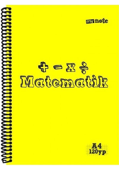 Mynote A4 Plastik Kapak Spiralli Derse Özel Defter Müzik 40 Yp