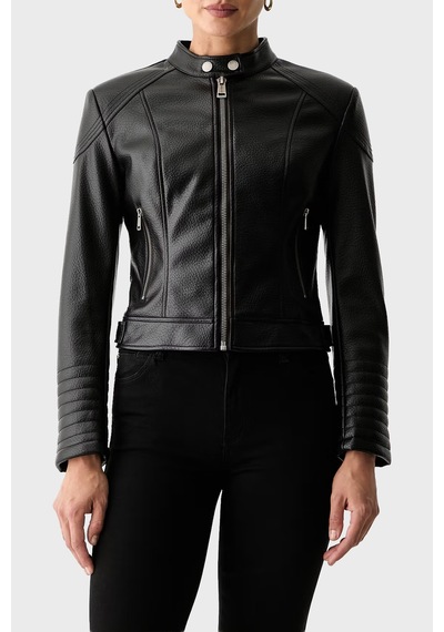 Guess Marlene Regular Fit Dik Yaka Deri Ceket W6yl25w2914 Kadın Deri Ceket W6yl25 W2914 Jblk Siyah Guess Marlene Regular Fit Dik Yaka Deri Ceket W6yl25w2914 Kadın Deri Ceket W6yl25 W2914 Jblk Siyah