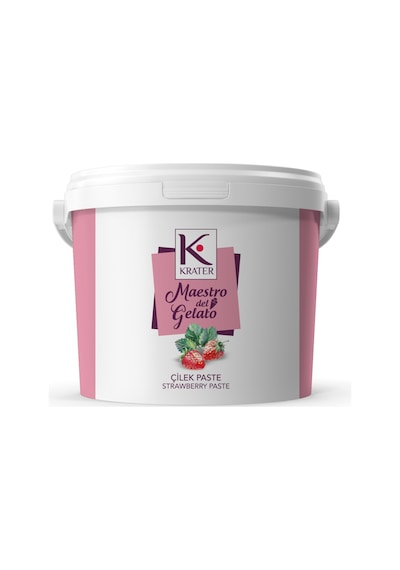 Krater Çilek Dondurma Paste 3 Kg