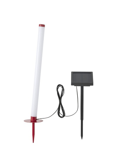 Led'li Güneş Enerjili Aydınlatma, Kırmızı, 45 Cm