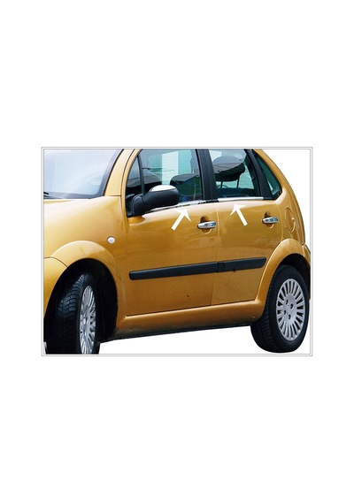 Famsotomotiv Citroen C3 Krom Cam Çıtası 4 Prç. 2002-2009 P. Çelik
