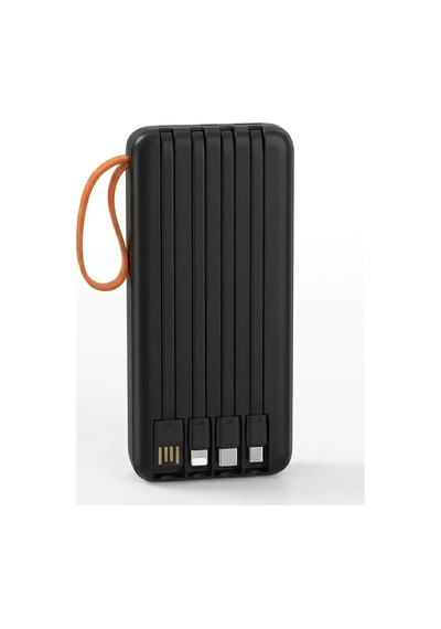 Dahili Çoklu Kablolu 20000 Mah Powerbank Dijital Pil Göstergeli Telefon Şarj Cihazı Çok Renkli