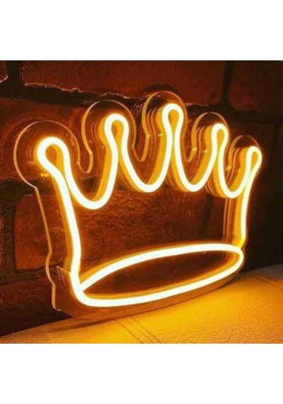 Neon Led Aydınlatma Kıng2 Gece Lambası Parti Süsü Işıklı Duvar Dekor Renkli
