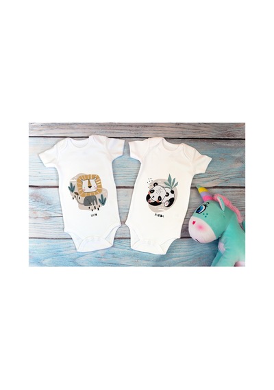 Babylimon Özel Tasarım Lisanslı Sevimli Aslan Panda Ikili Bebek Body Beyaz 2'li Bebek Zıbın Beyaz - 567126652 Beyaz Babylimon Özel Tasarım Lisanslı Sevimli Aslan Panda Ikili Bebek Body Beyaz 2'li Bebek Zıbın Beyaz - 567126652 Beyaz