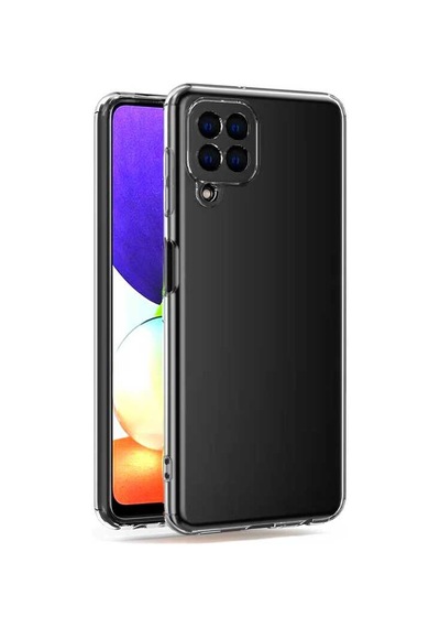 Ardemix Galaxy Uyumlu A22 4g Kılıf Kamera Korumalı Süper Silikon Kapak - Renksiz Renksiz