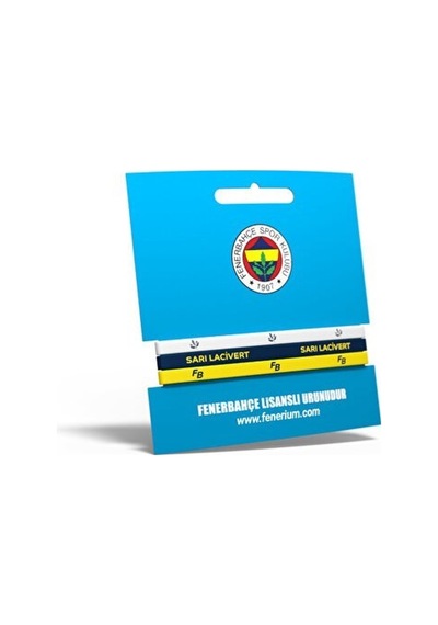 Fenerbahçe Lisanslı 3'lü Silikon Bileklik Kanarya Baskı Kutulu 001