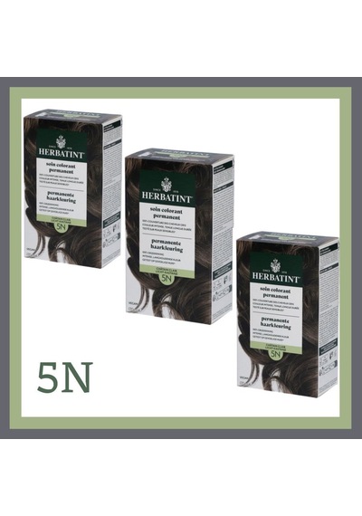 Herbatint Permanent Hair Coloring Gel 5n 170ml X 3lü