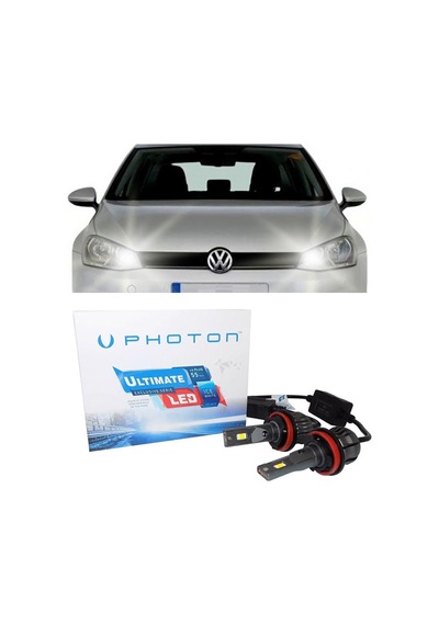 Vw Golf 7.5 Led Xenon Sis Farı Ampulü H11 Ultimate 9500 Lumens Yeni Seri Beyaz 2017-2019