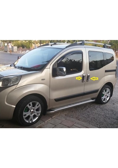 Fiat Fiorino Krom Kapı Kolu 2008 Sonrası 4 Kapı 8 Parça Paslanmaz N11.271