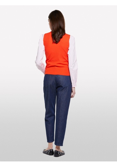 Sisley Viskoz Karışımlı Kolsuz Slim Fit Triko Bluz Kadın Nar Çiçeği Bluz - 325p17q3m105s Sisley Viskoz Karışımlı Kolsuz Slim Fit Triko Bluz Kadın Nar Çiçeği Bluz - 325p17q3m105s