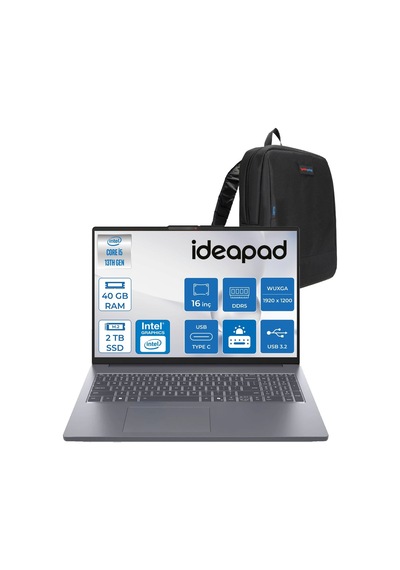 Lenovo IdeaPad Slim 3 16IRH10 83K20077TRF12 i5-13420H 40 GB 1 TB+1 TB SSD 16" Free Dos Dizüstü Bilgisayar + Zetta Çanta