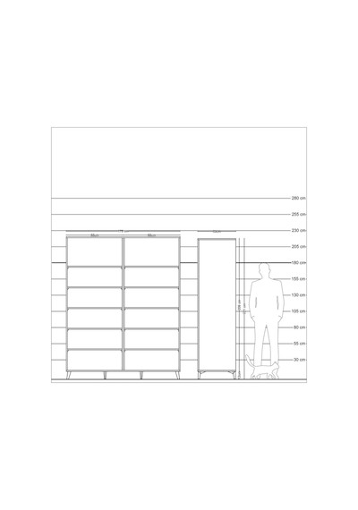 Kronos Gardrop 10 Raflı 176x59x221 Aytaşı-çam/antrasit Çam/antrasit Kronos Gardrop 10 Raflı 176x59x221 Aytaşı-çam/antrasit Çam/antrasit