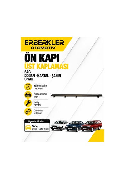 Ön Kapı Üst Kaplaması Sağ Doğan-kartal-şahin Siyah - Erb1316