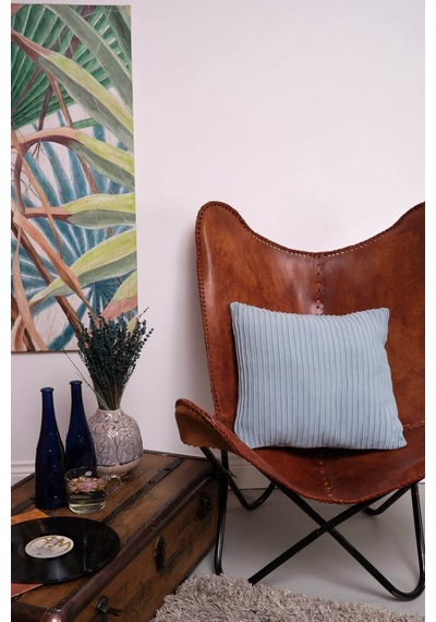 Peraluna Free Pıllow %100 Organik Pamuk Triko Yastık Kılıfı 45x45 Cm Açık Mavi - Açık Mavi
