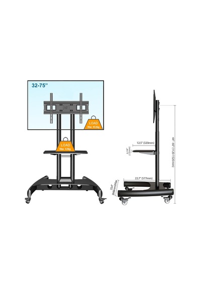 North Bayou Nb Ava1500-60-1p Lcd Led Oled Plazma Düz Panel Ekranlar İçin 32-75 İnch Tuv Sertifikalı Tekerlekli Profos