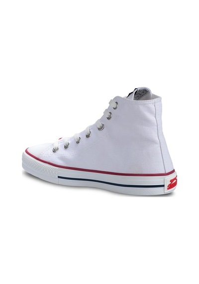 Slazenger School Erkek Bilekli Beyaz Keten Sneaker Spor Ayakkabı Beyaz