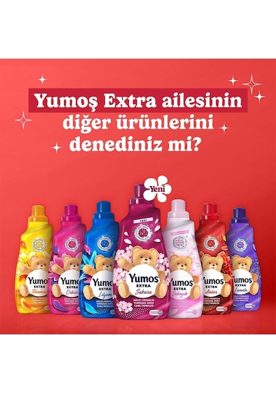 Yumoş Extra Konsantre Çamaşır Yumuşatıcısı Amber 1440 Ml 10'lu Set
