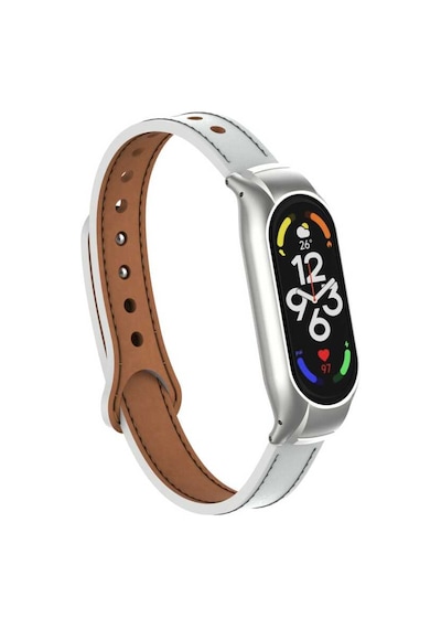 Xiaomi Mi Band 7 Uyumlu Krd-68 Deri Ardx Kordon-beyaz
