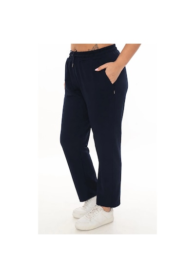 Lady Majestic Büyük Beden Hırka Sweatshirt & Pantolon İkili Takım Kadın Lacivert
