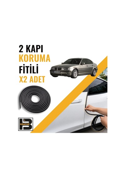 Bmw 3 Serisi E46 2001-2005 Kapı Koruma Fitili-iki Kapı-siyah-bm1060
