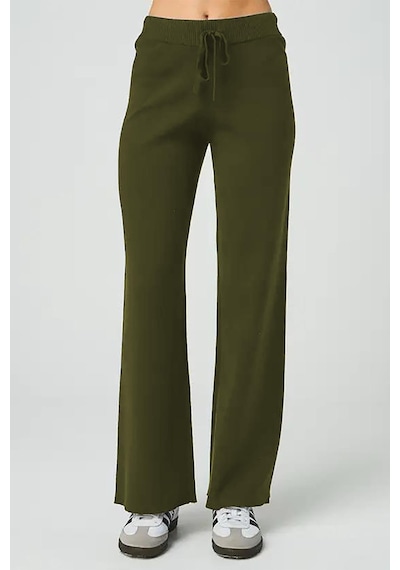 Haki Beli Ayarlanabilir Geniş Paça Pantolon Mg2089 Haki