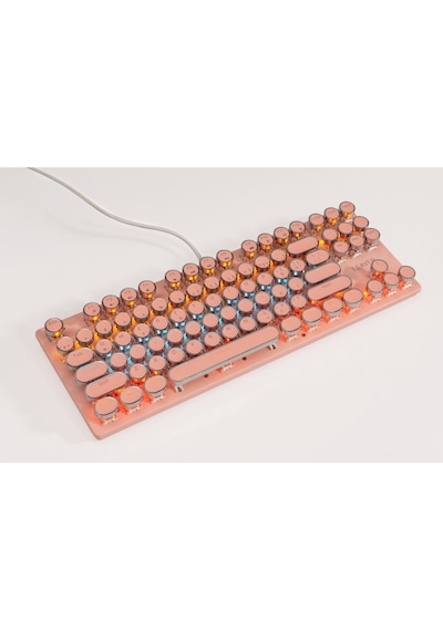 K550 Red Switch Mekanik Oyuncu Klavyesi-hot-swap-rainbow Rgb-3 Adet Yedek Switch