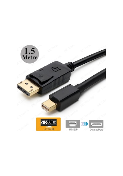 Mini Displayport (Thunderbolt) to Displayport Kablo 1.5 Metre