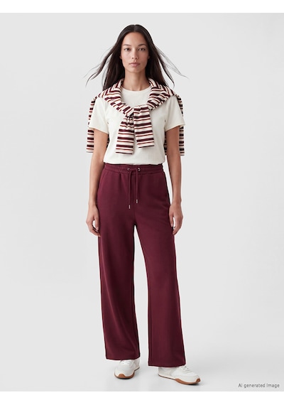 Lcw Everyday Bordo Beli Lastikli Kadın Eşofman Altı