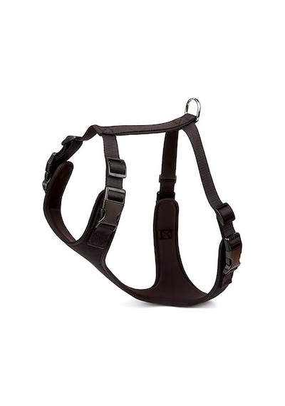 Doggie Havalı Dokuma Köpek Göğüs Tasması Xlarge Siyah 2.5x65-75 Cm Çok Renkli