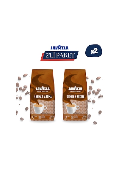 Lavazza Crema E Aroma Orta Kavrulmuş Çekirdek Kahve 2 x 1 KG