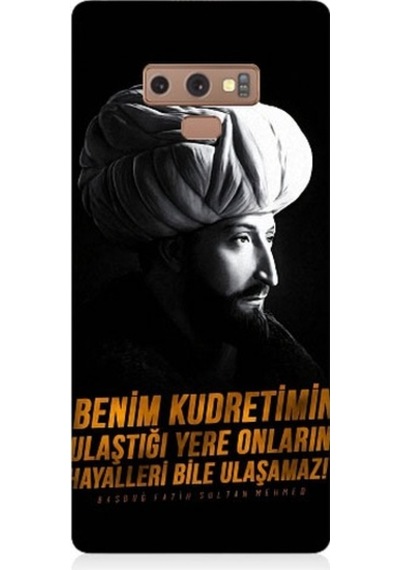 Samsung Galaxy Note 9 Uyumlu Fatih Sultan Mehmet Han Desenli Silikon Kılıf