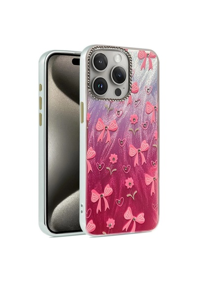 Apple iPhone Uyumlu, 14 Pro Kılıf Blade Aynalı Desenli Kapak - Desen 3