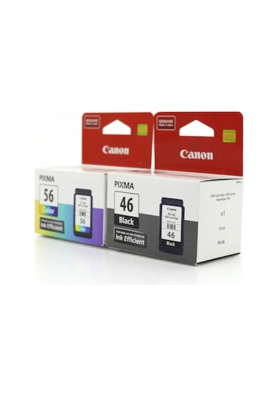 Canon Pg-46 /cl-56 Pixma E404/e414/e464/e484 Siyah Ve Renkli Kartuş