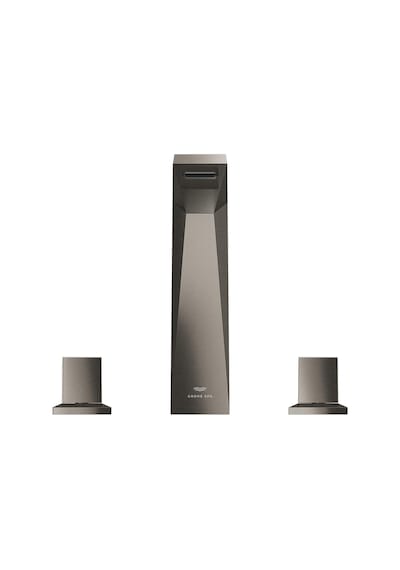 Grohe Allure Brilliant Üç Delikli Lavabo Bataryası 1/2" L Boyut - 20627AL0 Antrasit