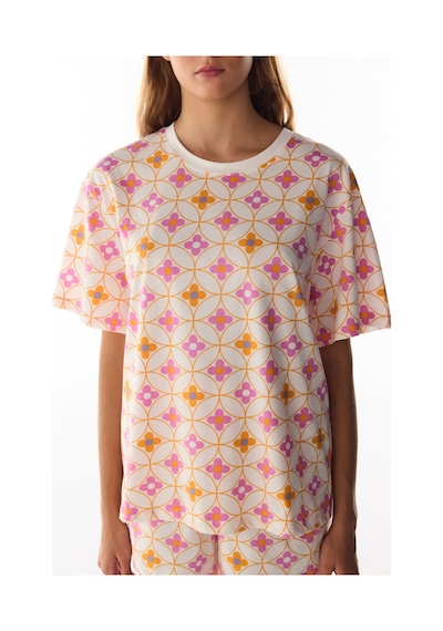 Penti Flora Çiçekli Kısa Kollu Şort Pijama Takımı Çok Renkli