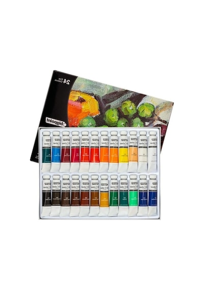 Yağlı Boya Seti, 24 Farklı Renk - 12 Ml Tüp 0,15 L