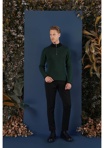 Efor Tr 859 Slim Fit Nefti Klasik Triko Nefti