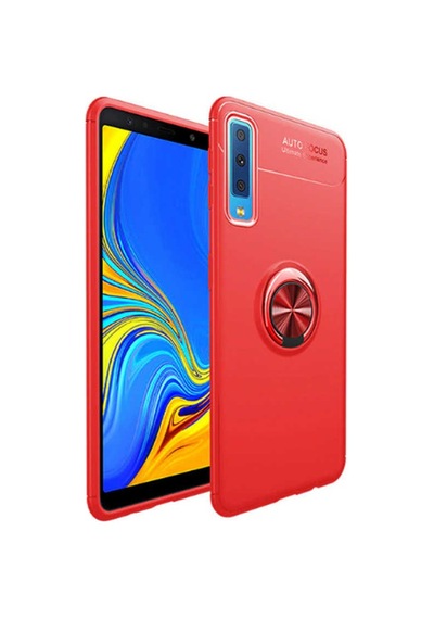 Samsung Uyumlu Galaxy A7 2018 Kılıf Zore Ravel Silikon Kapak Mavi