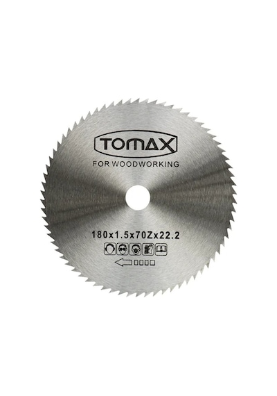 Tomax Ağaç Daire Testeresi 115x1, 2 Diş 80z Elmassız