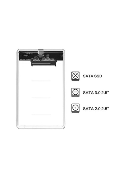 Codegen Codmax 2.5" Usb3.0 Sata3 Seffaf Dısk Kutusu Cdg-Hdc-30T