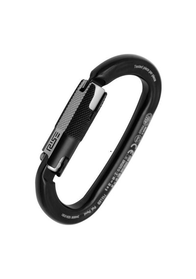 Kong Ovalone Alu Rıse Lock 26kn Otomatik Triactlock 3 Kilitli Alüminyum Oval Karabina 712le0npnkk Bl Siyah